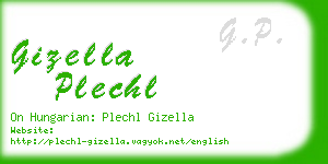 gizella plechl business card